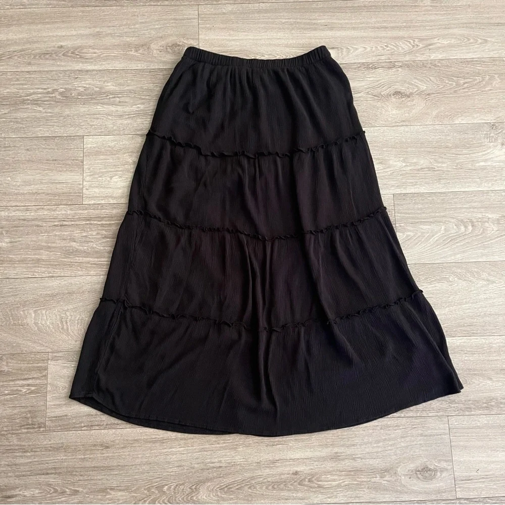 Hollister ultra high-rise tiered maxi skirt - large - Picture 2 of 7